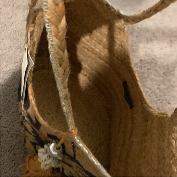 NWT Antik Kraft floral jute tote bag - Picture 7 of 8